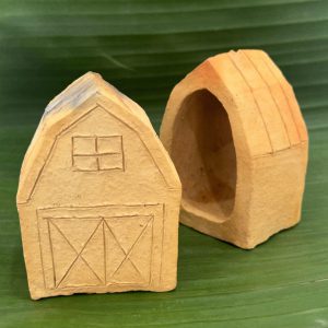 Handmade Clay House Incense Holder & Burner Bowl